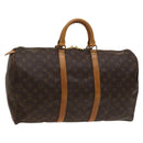 LOUIS VUITTON Monogram Keepall 50 Boston Bag M41426 LV Auth 119713-1