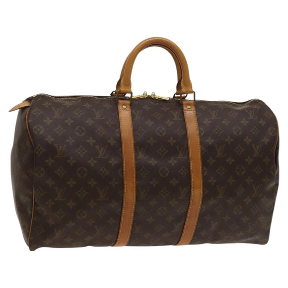 LOUIS VUITTON Monogram Keepall 50 Boston Bag M41426 LV Auth 119713