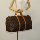 LOUIS VUITTON Monogram Keepall 50 Boston Bag M41426 LV Auth 119713-21