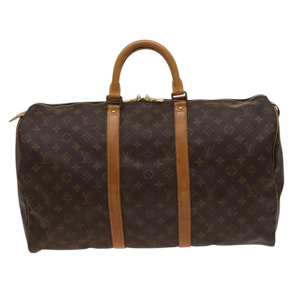 LOUIS VUITTON Monogram Keepall 50 Boston Bag M41426 LV Auth 119713