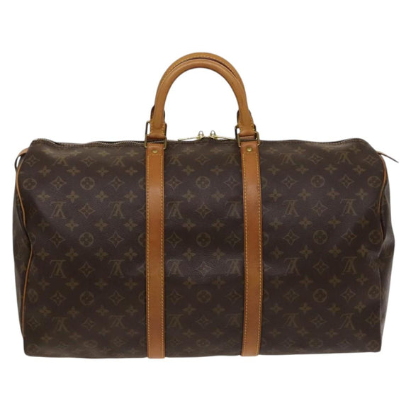 LOUIS VUITTON Monogram Keepall 50 Boston Bag M41426 LV Auth 119713