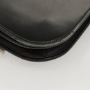 Christian Dior Shoulder Bag Leather Black Gold Auth 119719-12