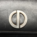 Christian Dior Shoulder Bag Leather Black Gold Auth 119719-14