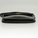 Christian Dior Shoulder Bag Leather Black Gold Auth 119719-9
