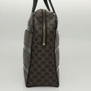 CELINE Macadam Canvas Hand Bag PVC Leather Black Gold Auth 119720-3