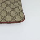 GUCCI GG Supreme Hand Bag PVC Beige Silver 117551 Auth 119722-14