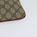 GUCCI GG Supreme Hand Bag PVC Beige Silver 117551 Auth 119722-16