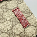 GUCCI GG Supreme Hand Bag PVC Beige Silver 117551 Auth 119722-17