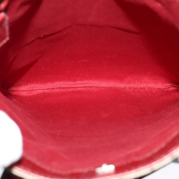 GUCCI GG Supreme Hand Bag PVC Beige Silver 117551 Auth 119722