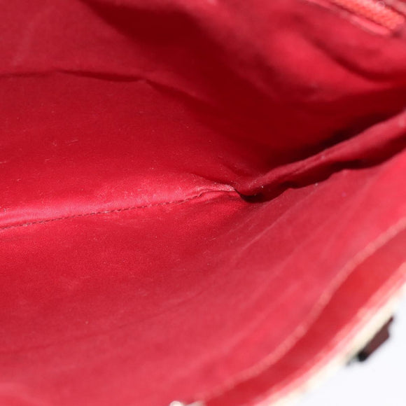 GUCCI GG Supreme Hand Bag PVC Beige Silver 117551 Auth 119722