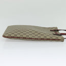 GUCCI GG Supreme Hand Bag PVC Beige Silver 117551 Auth 119722-4