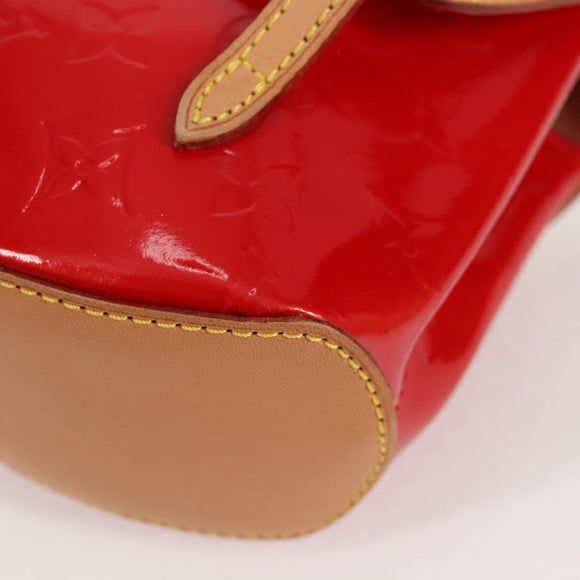 LOUIS VUITTON Vernis Biscayne Bay PM Shoulder Bag Red M91291 LV Auth 119730A