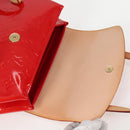 LOUIS VUITTON Vernis Biscayne Bay PM Shoulder Bag Red M91291 LV Auth 119730A-9