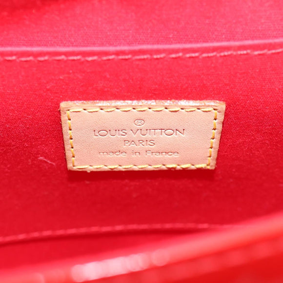 LOUIS VUITTON Vernis Biscayne Bay PM Shoulder Bag Red M91291 LV Auth 119730A