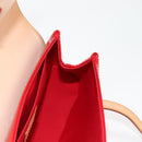 LOUIS VUITTON Vernis Biscayne Bay PM Shoulder Bag Red M91291 LV Auth 119730A-20