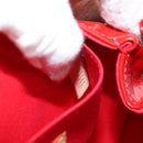 LOUIS VUITTON Vernis Biscayne Bay PM Shoulder Bag Red M91291 LV Auth 119730A-11