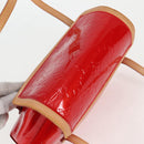 LOUIS VUITTON Vernis Biscayne Bay PM Shoulder Bag Red M91291 LV Auth 119730A-6