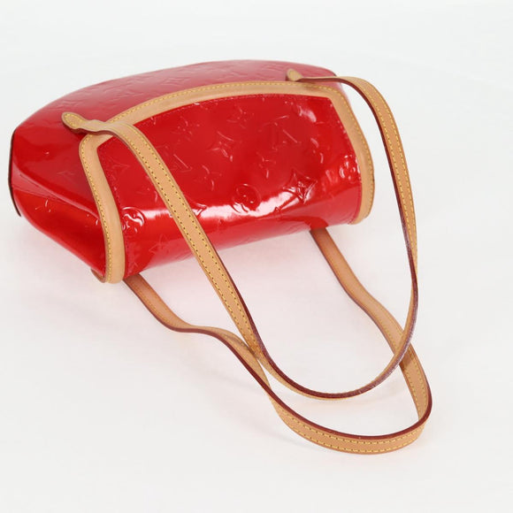 LOUIS VUITTON Vernis Biscayne Bay PM Shoulder Bag Red M91291 LV Auth 119730A