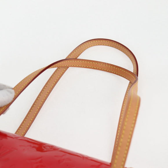 LOUIS VUITTON Vernis Biscayne Bay PM Shoulder Bag Red M91291 LV Auth 119730A