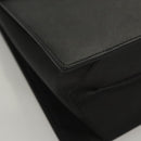 Salvatore Ferragamo Gancini Hand Bag Leather Black Silver Auth 119734-14