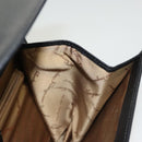 Salvatore Ferragamo Gancini Hand Bag Leather Black Silver Auth 119734-19