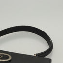 Salvatore Ferragamo Gancini Hand Bag Leather Black Silver Auth 119734-8