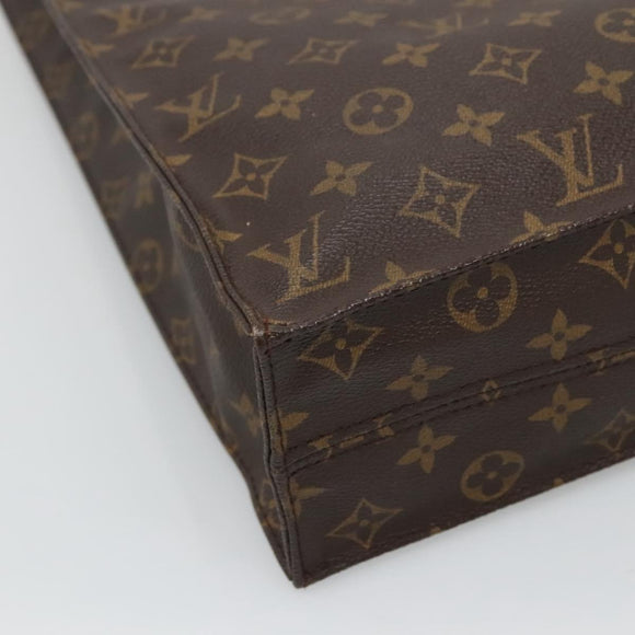 LOUIS VUITTON Monogram Sac Plat Hand Bag M51140 LV Auth 119745