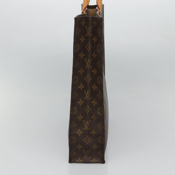 LOUIS VUITTON Monogram Sac Plat Hand Bag M51140 LV Auth 119745