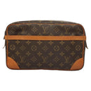 LOUIS VUITTON Monogram Compiegne 28 Clutch Bag M51845 LV Auth 119755-13