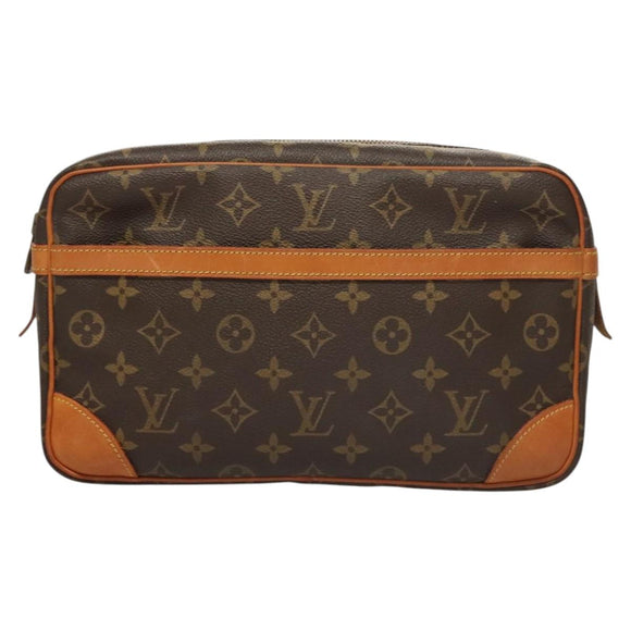 LOUIS VUITTON Monogram Compiegne 28 Clutch Bag M51845 LV Auth 119755