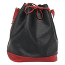 LOUIS VUITTON Epi Noe Shoulder Bag Bicolor Black Red M44017 LV Auth 119756-1