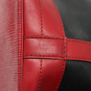 LOUIS VUITTON Epi Noe Shoulder Bag Bicolor Black Red M44017 LV Auth 119756-18