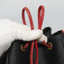 LOUIS VUITTON Epi Noe Shoulder Bag Bicolor Black Red M44017 LV Auth 119756-10