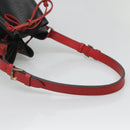 LOUIS VUITTON Epi Noe Shoulder Bag Bicolor Black Red M44017 LV Auth 119756-7