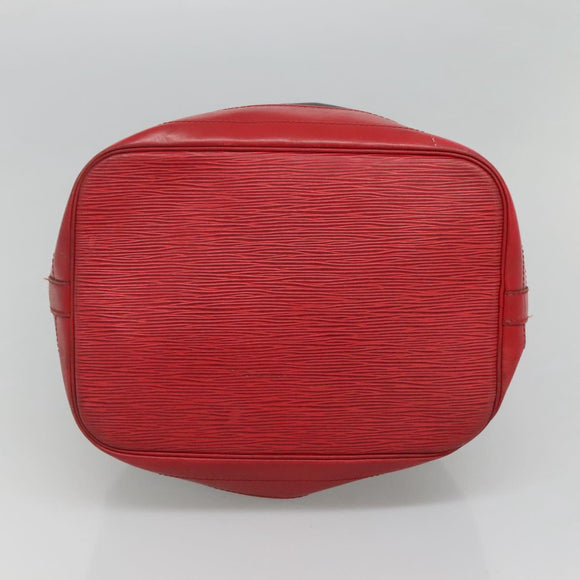 LOUIS VUITTON Epi Noe Shoulder Bag Bicolor Black Red M44017 LV Auth 119756