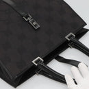 GUCCI GG Canvas Jackie Hand Bag Black Silver 002 1064 3444 Auth 119758-7