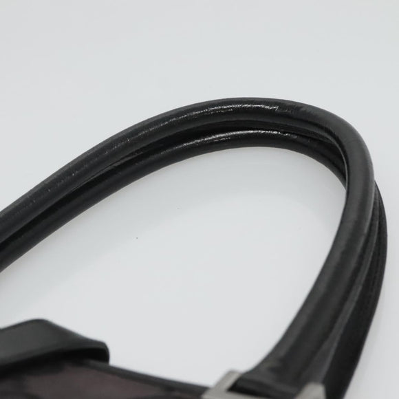 GUCCI GG Canvas Jackie Hand Bag Black Silver 002 1064 3444 Auth 119758