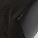 Salvatore Ferragamo Vala Hand Bag Canvas Dark Brown Gold Auth 119792-14