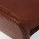 LOUIS VUITTON Epi Lussac Schultertasche Braun M52283 LV Auth 119810-9