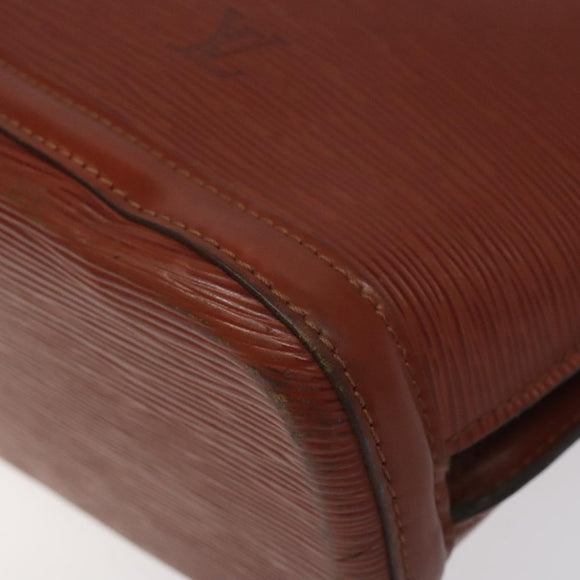 LOUIS VUITTON Epi Lussac Schultertasche Braun M52283 LV Auth 119810