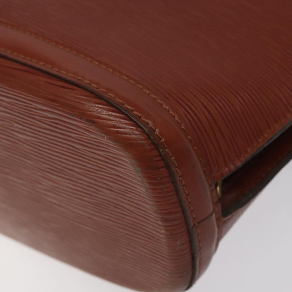 LOUIS VUITTON Epi Lussac Schultertasche Braun M52283 LV Auth 119810