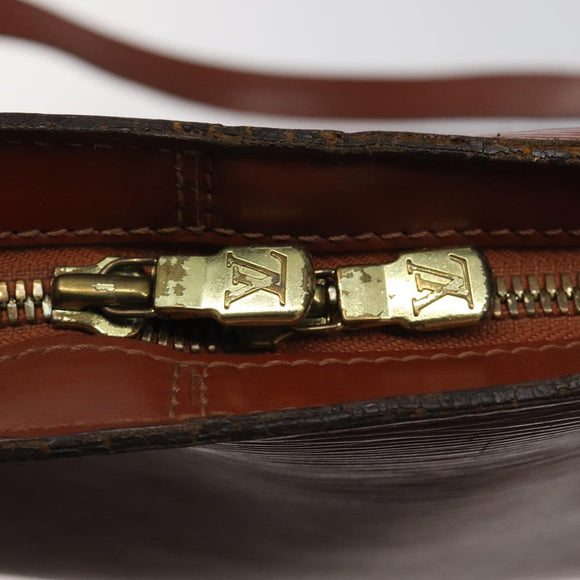 LOUIS VUITTON Epi Lussac Schultertasche Braun M52283 LV Auth 119810