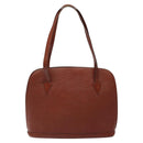 LOUIS VUITTON Epi Lussac Schultertasche Braun M52283 LV Auth 119810-2