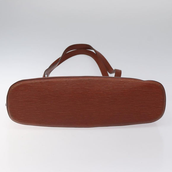 LOUIS VUITTON Epi Lussac Schultertasche Braun M52283 LV Auth 119810
