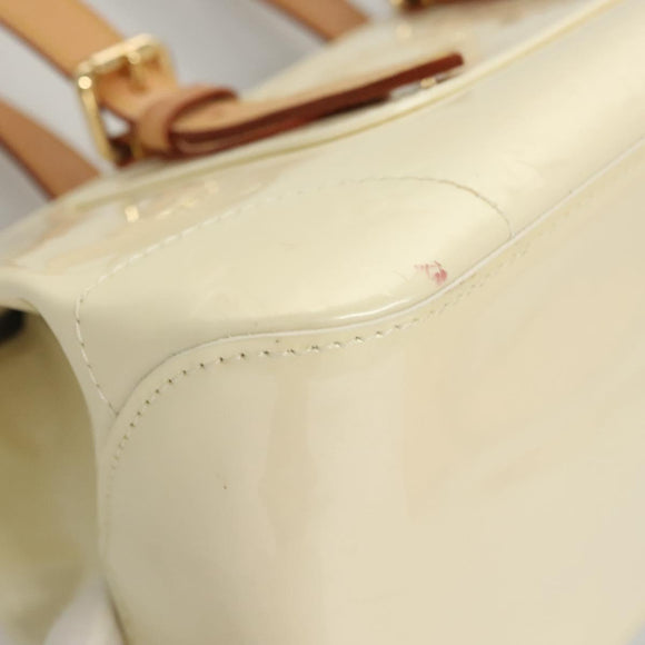 LOUIS VUITTON Monogram Vernis Rosewood Avenue Hand Bag Perle M93508 Auth 119811