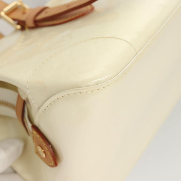 LOUIS VUITTON Monogram Vernis Rosewood Avenue Hand Bag Perle M93508 Auth 119811