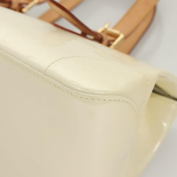 LOUIS VUITTON Monogram Vernis Rosewood Avenue Hand Bag Perle M93508 Auth 119811