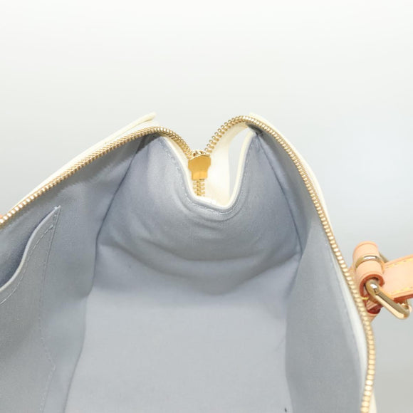 LOUIS VUITTON Monogram Vernis Rosewood Avenue Hand Bag Perle M93508 Auth 119811