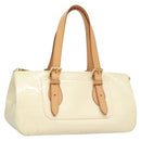 LOUIS VUITTON Monogram Vernis Rosewood Avenue Hand Bag Perle M93508 Auth 119811-1