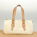 LOUIS VUITTON Monogram Vernis Rosewood Avenue Hand Bag Perle M93508 Auth 119811-12